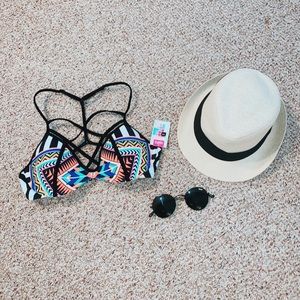 tribal print bikini top from PINK 👙